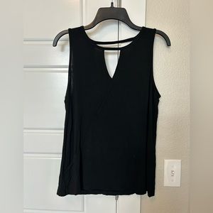 Ladies black dressy tank top